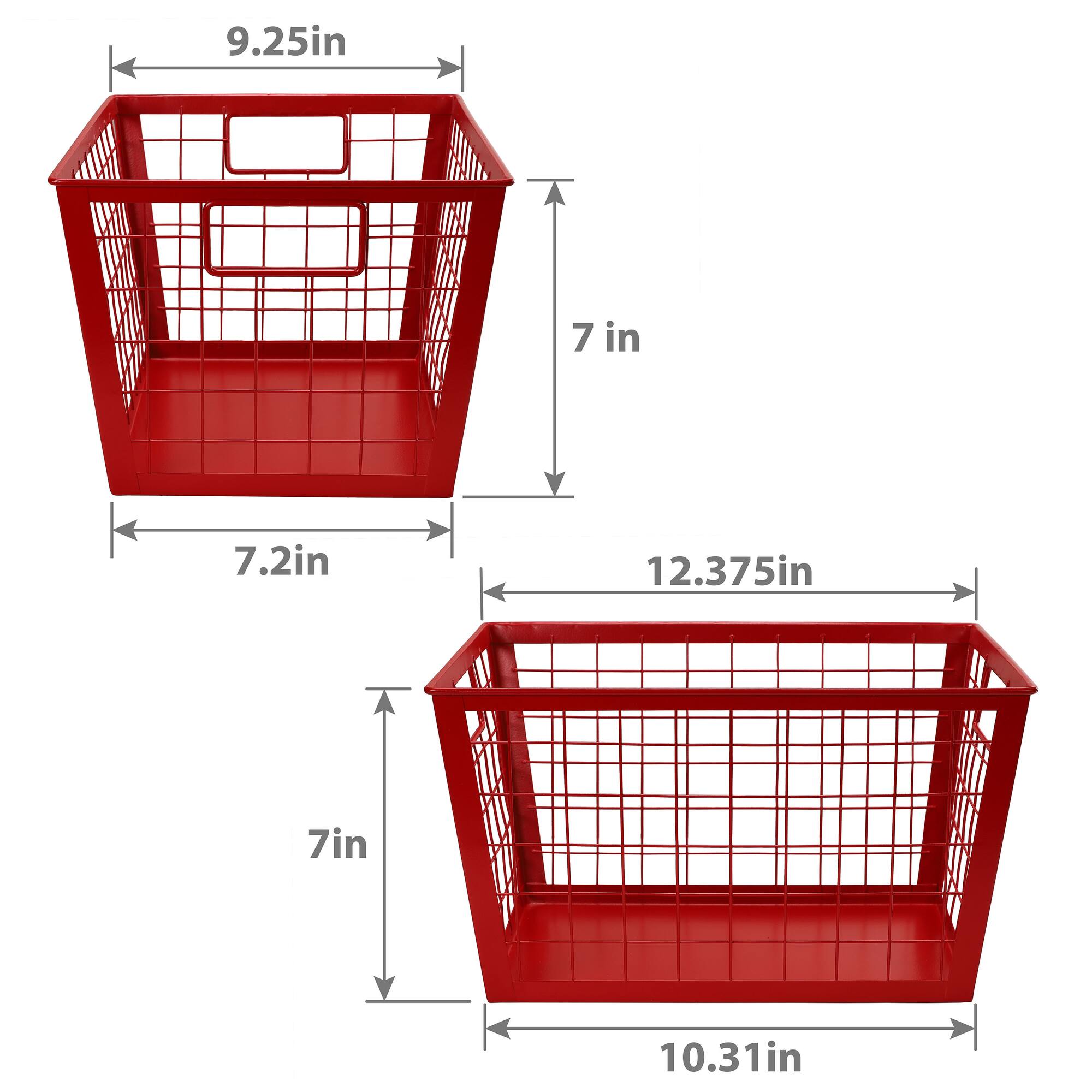 12.5" Red Wire Multifunctional Basket